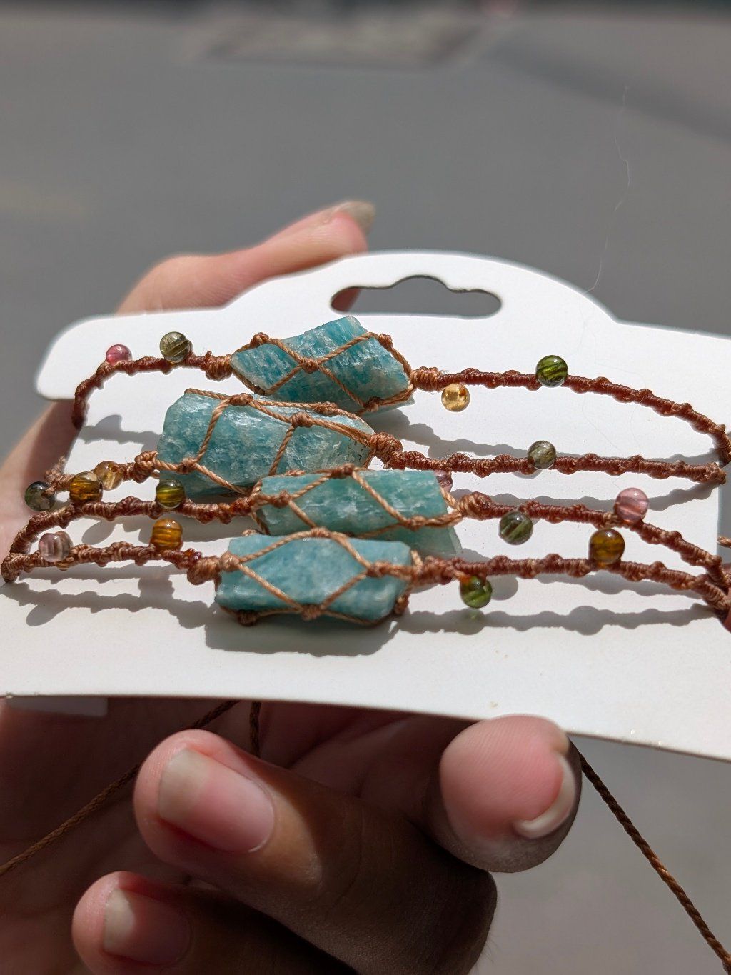  Vòng Amazonite Macrame 
