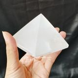  Kim tự tháp đá Selenite, đá thanh tẩy đá thạch anh dùng trong Tarot, Reiki, phong thủy 