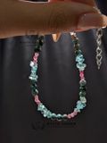  Vòng Turquoise mix Apatite và Tourmaline Hồng 