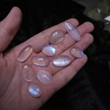  [High Quality] Mặt đá Moonstone (đá mặt trăng) chất lượng cao, ánh lửa mạnh 
