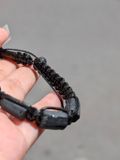  Vòng Tay Black Tourmaline Macrame 