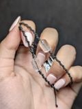 Vòng Macrame Clear Quartz Lu Thống Thạch Anh Trắng 