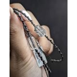  Vòng Macrame Clear Quartz Lu Thống Thạch Anh Trắng 