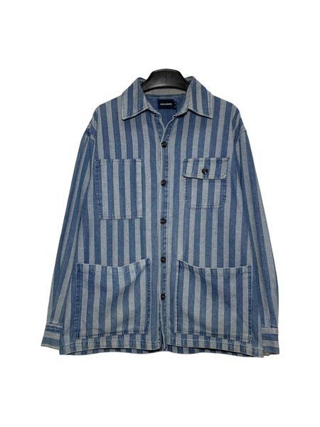  |SIZE XXL| GUELENKKE STRIPED CHORE DENIM JACKET AOXXL-7149 