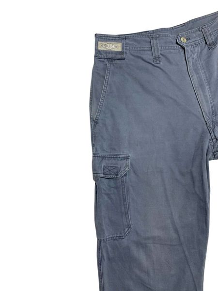  |SIZE 35| TORAICHI BLUE GREY CARGO WORK PANTS QN35-7165 