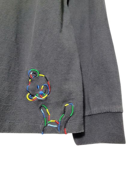  |SIZE M| GRANIPH MULTICOLOR BEAR EMBROIDERED LONG SLEEVE T-SHIRT AOM-7096 