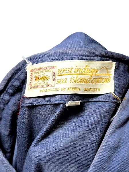  |SIZE S| ATHENA MARUZEN ATHENA MARUZEN WEST INDIAN SEA ISLAND COTTON BUTTON UP SHORT SLEEVE SHIRT AOS-7023 