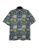  |SIZE XL| TORI RICHARD FLORAL GRID BUTTON UP HAWAIIAN SHIRT AOXL-7230 