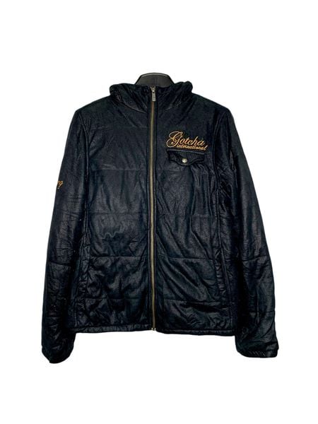  |SIZE M| GOTCHA TRIPLE POCKET LIGHT PADDED HOODED ZIP UP JACKET AOM-013 