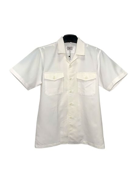  |SIZE M| FUJI KURE PREMIUM WHITE DUAL-POCKET SHORT SLEEVE SHIRT AOM-7133 