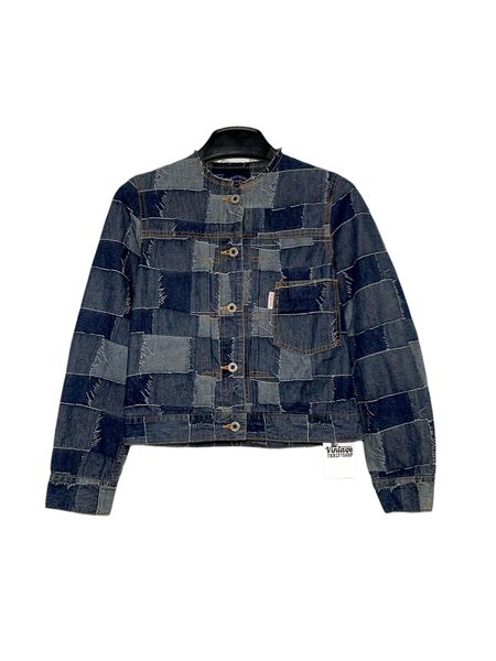  |SIZE S| AKATSUKI JEANS  POCKET PATCH WORK BUTTON UP DENIM JACKET AOS-7379 