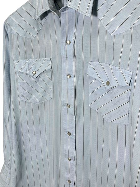  |SIZE L| KARMAN SILVER COLLECTION DOUBLE POCKET WESTERN LONG SLEEVE SHIRT AOL-7271 