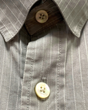  |SIZE S| 5351 POUR LES HOMMES STRIPED BUTTON UP LONG SLEEVE SHIRT AOS-7201 