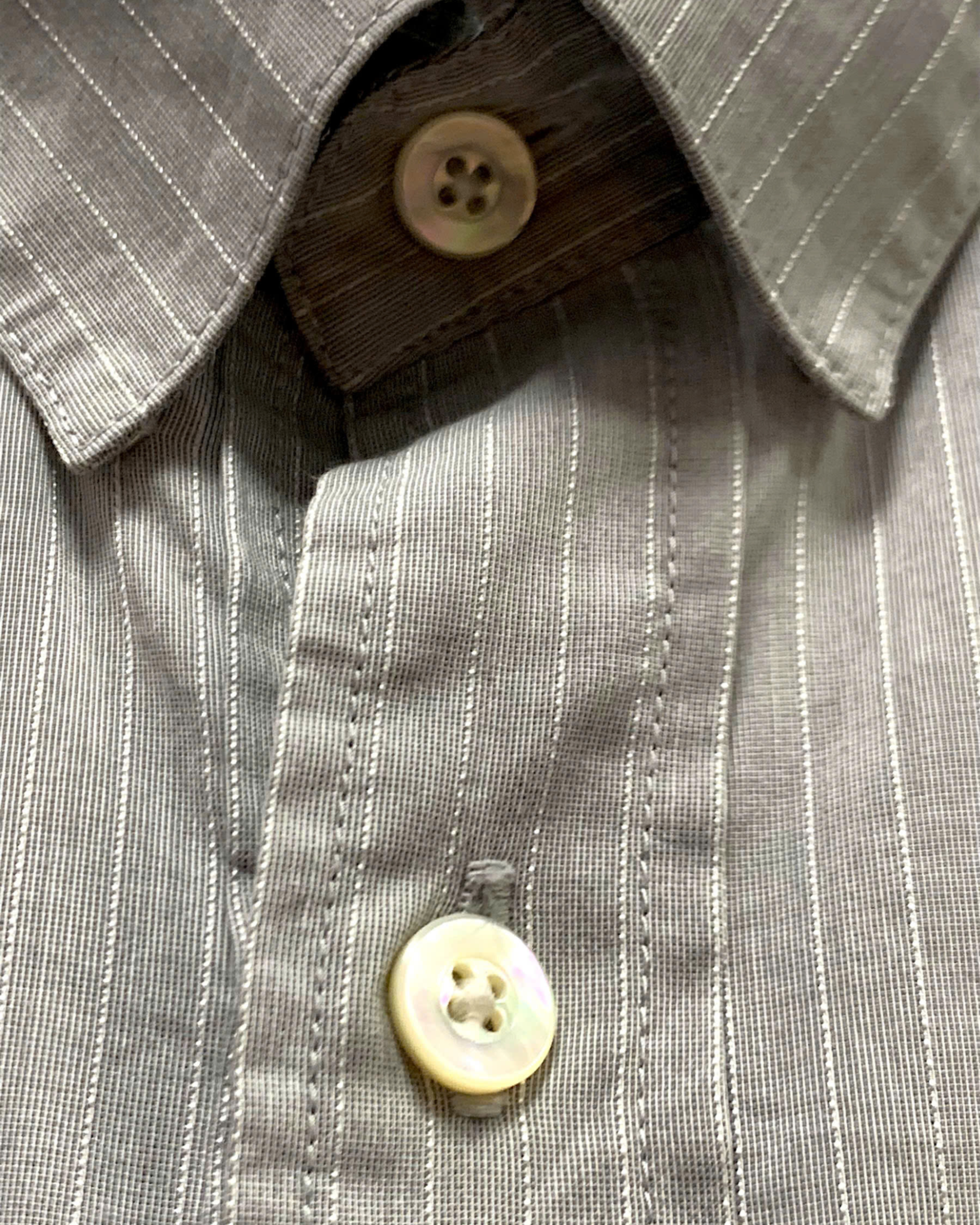  |SIZE S| 5351 POUR LES HOMMES STRIPED BUTTON UP LONG SLEEVE SHIRT AOS-7201 