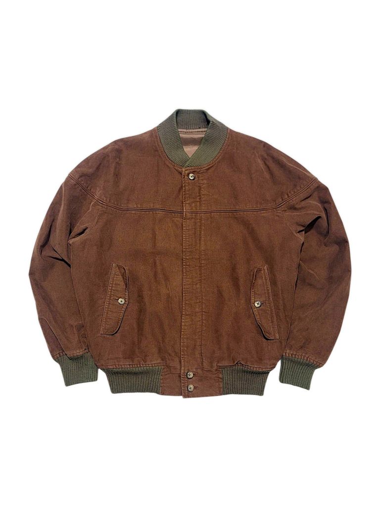  |SIZE XL| VAN JAC VINTAGE BUTTON FLAP ZIP-UP BOMBER JACKET AOXL-7002 