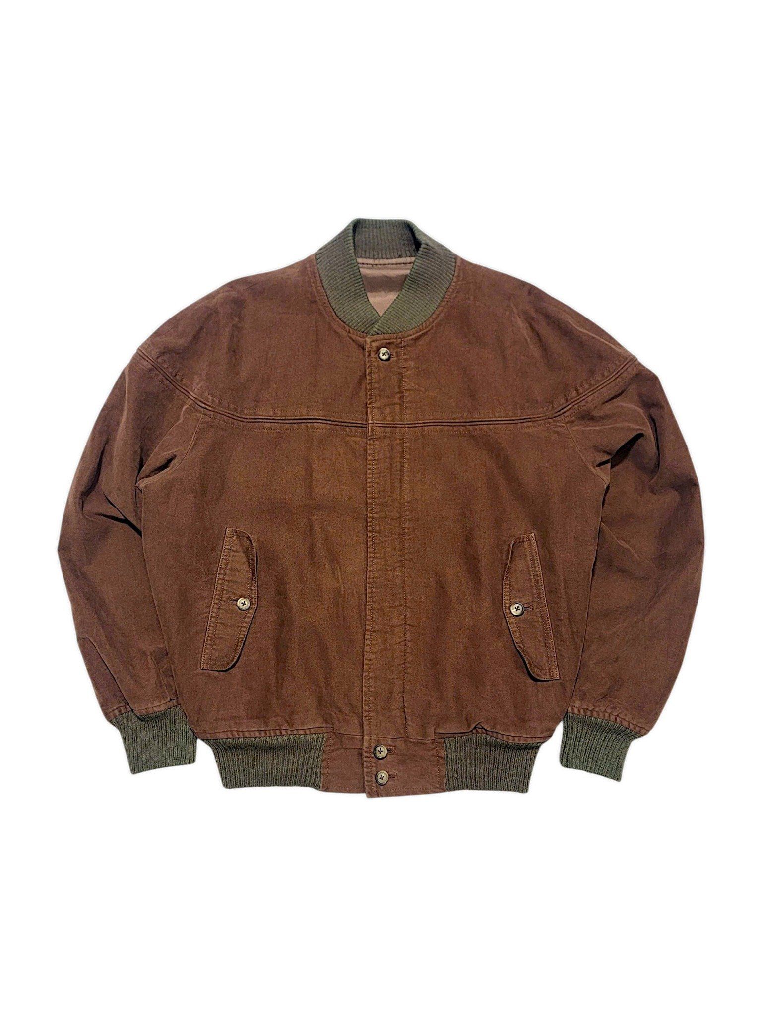  |SIZE XL| VAN JAC VINTAGE BUTTON FLAP ZIP-UP BOMBER JACKET AOXL-7002 