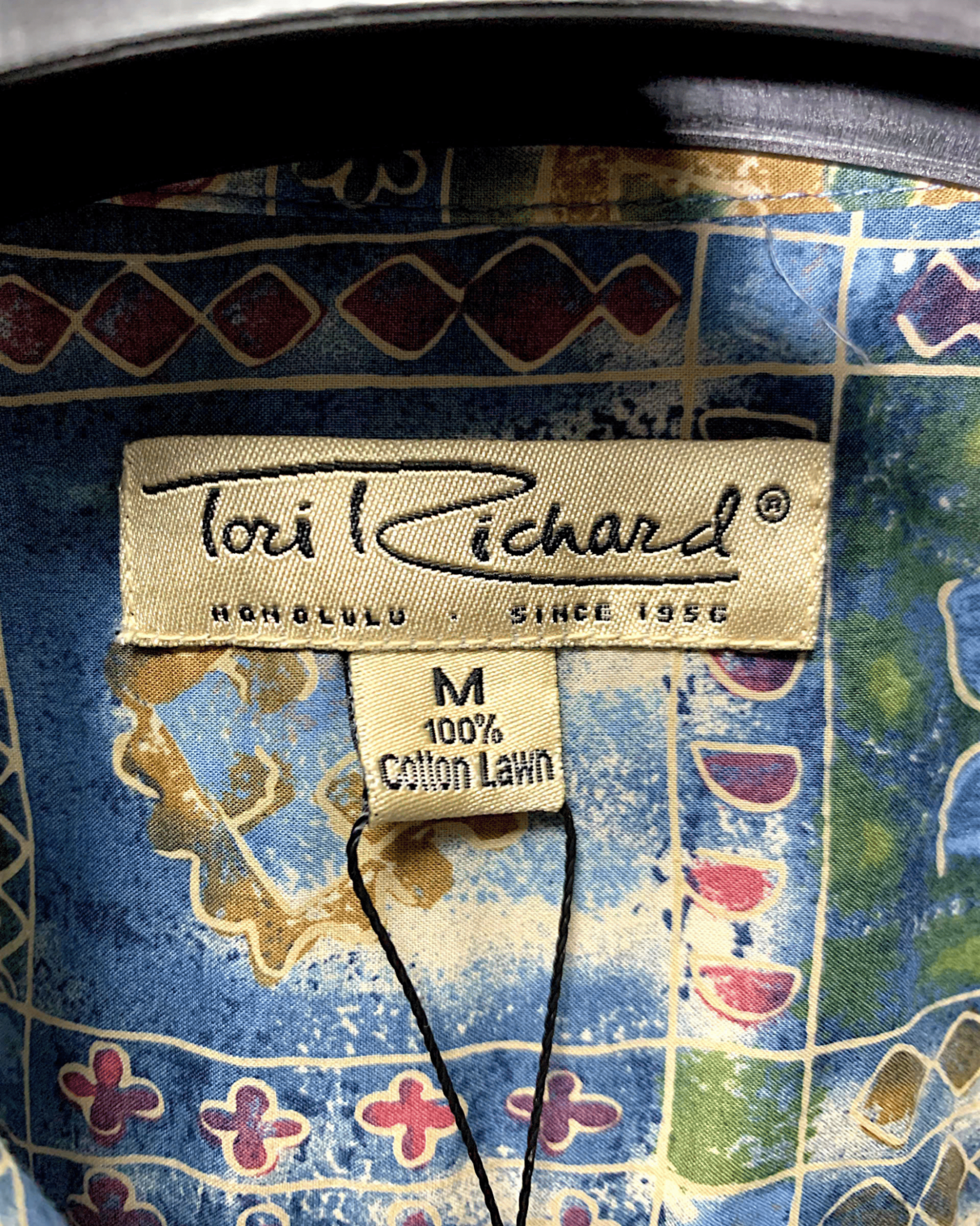  |SIZE XL| TORI RICHARD FLORAL GRID BUTTON UP HAWAIIAN SHIRT AOXL-7230 