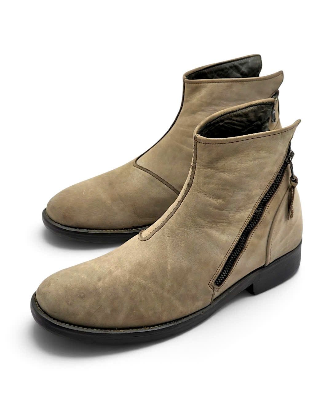  |SIZE 43| PAWELK'S DOUBLE DIAGONAL-ZIP ANKLE BOOT Z43-8710 