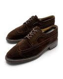  |SIZE 43| VINTAGE DARK BROWN LONGWING BROGUE BLUCHER SHOES AY43-8583 