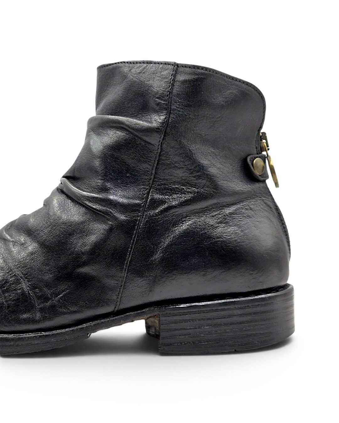  |SIZE 38.5| FIORENTINI + BAKER ETERNITY ELINA BLACK-ZIP ANKLE BOOT Z38.5-8713 