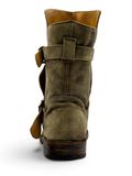  |SIZE 44.5| FIORENTINI + BAKER ETERNITY 713 TAUPE SUEDE TALL ANKLE BIKER BOOT Z44.5-8494 
