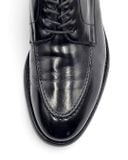  |SIZE 40| BERWICK 1707 4168 BLACK APRON DERBY SHOES AW40-8566 