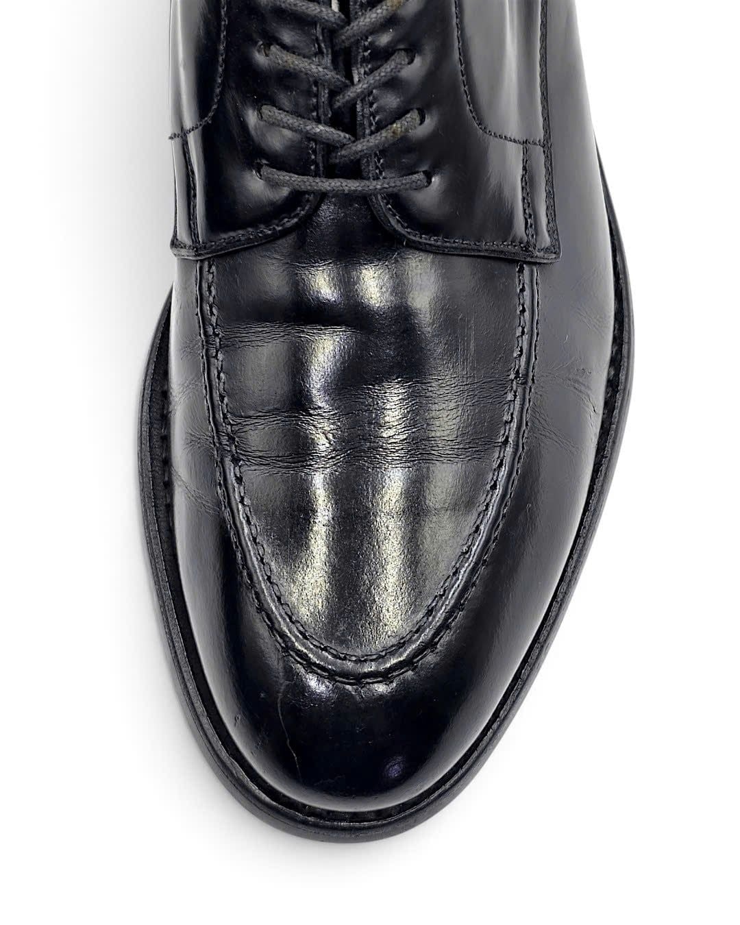  |SIZE 40| BERWICK 1707 4168 BLACK APRON DERBY SHOES AW40-8566 