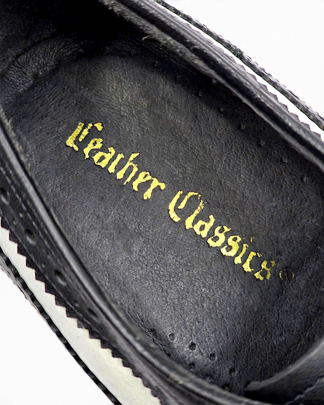  |SIZE 40| LEATHER CLASSICS SPECTATOR LONGWING BROGUE BLUCHER SHOES AY40-8584 