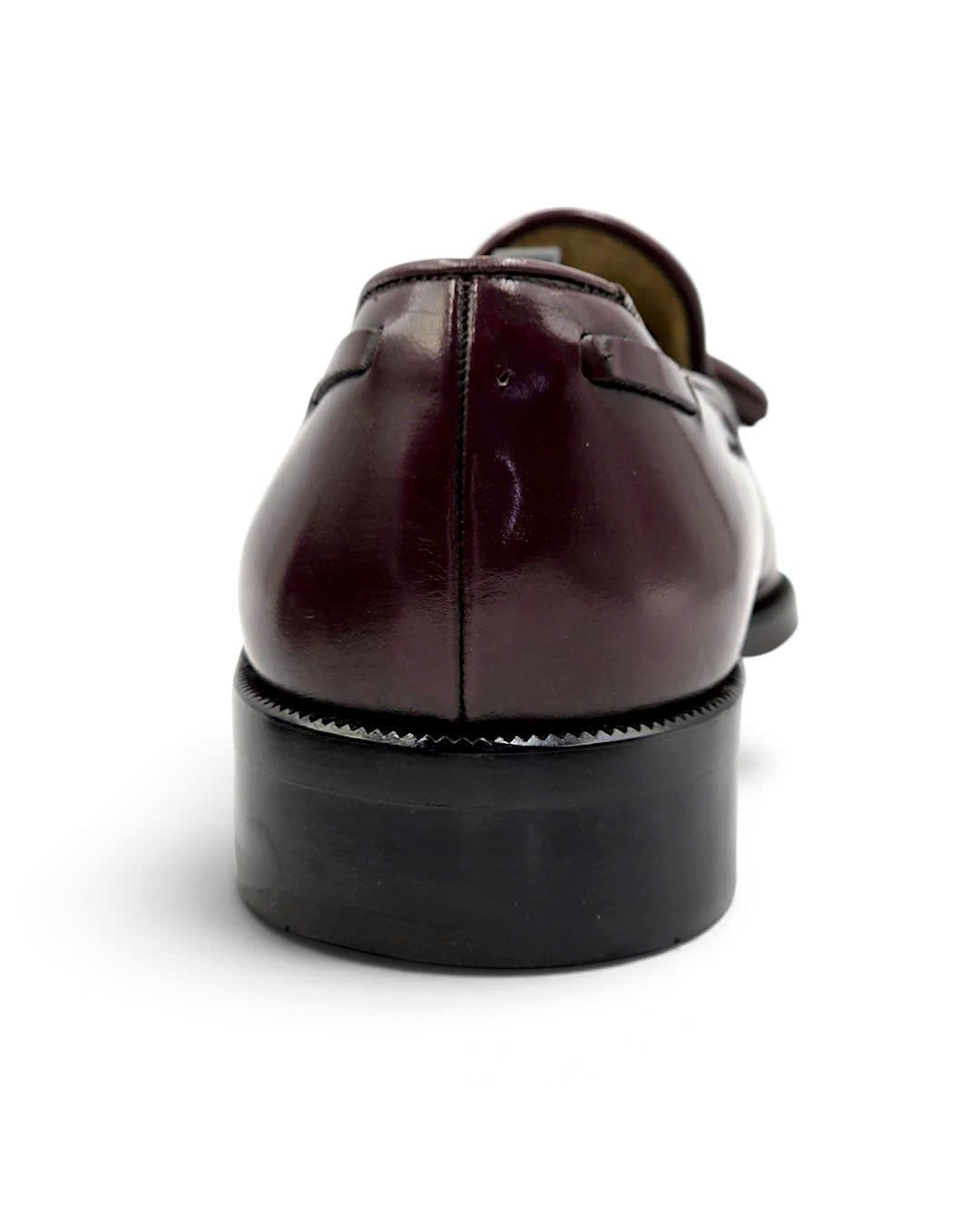  |SIZE 38.5| TEECLUB AMERICAYA 4715 BURGUNDY APRON TASSEL LOAFER AY38.5-8593 