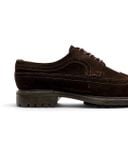  |SIZE 43| VINTAGE DARK BROWN LONGWING BROGUE BLUCHER SHOES AY43-8583 