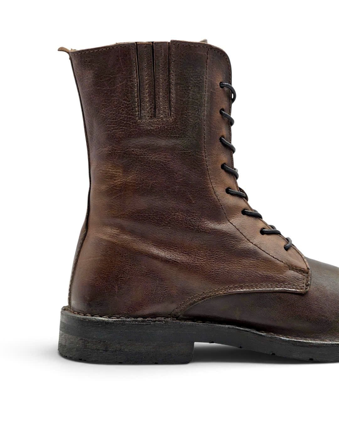  |SIZE 42| MOMA VINTAGE POINTED LACE-UP BOOT Z42-8537 