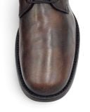  |SIZE 43| MOMA VINTAGE BROWN PLAIN-TOE LACE-UP BOOT Z43-8539 