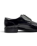 |SIZE 40| BERWICK 1707 4168 BLACK APRON DERBY SHOES AW40-8566 