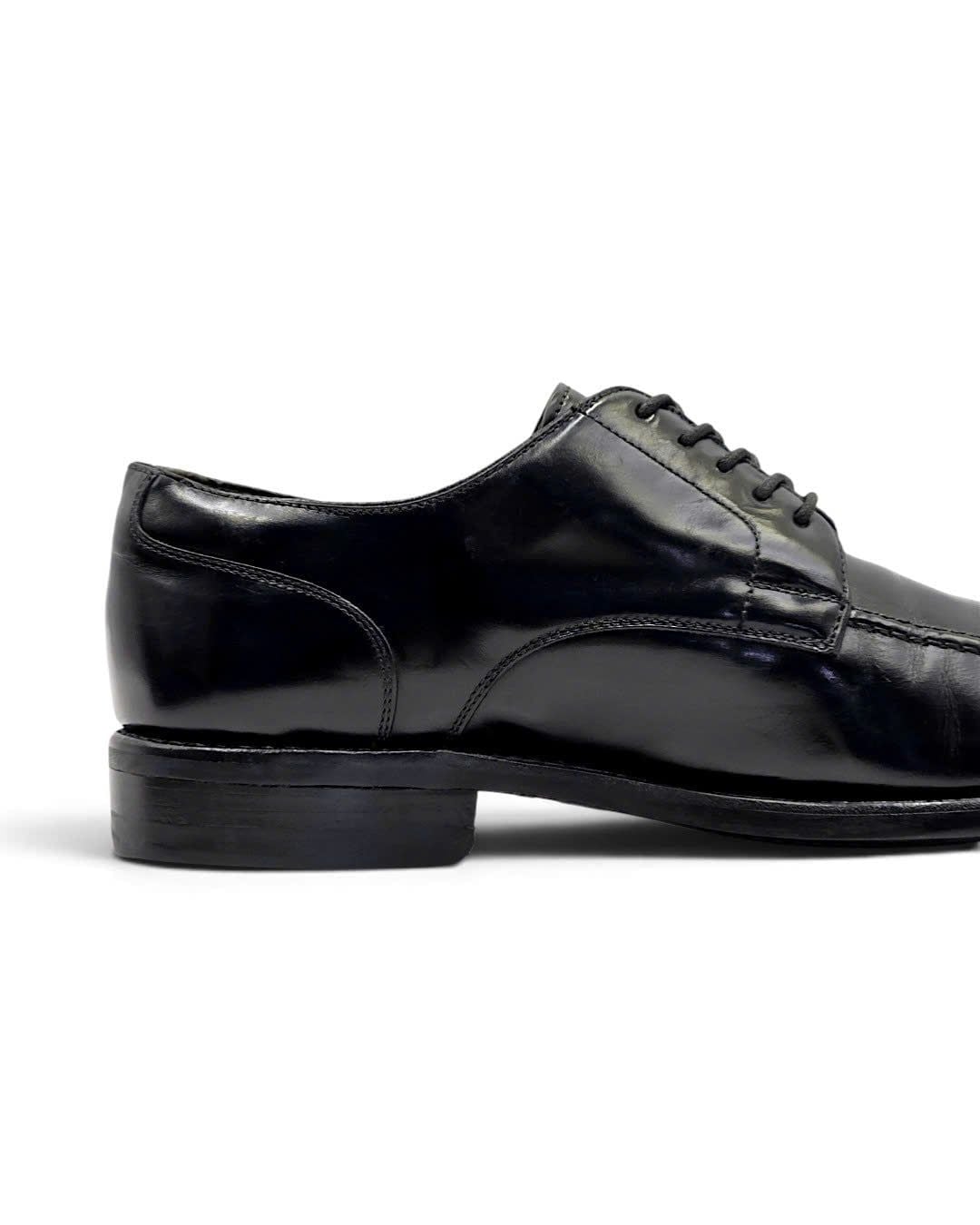  |SIZE 40| BERWICK 1707 4168 BLACK APRON DERBY SHOES AW40-8566 