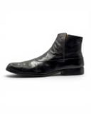  |SIZE 43| JOHN FLUEVOG TWIN TURBINE 1611 FIRST AVENUE BLACK CLASSY SPAT ZIPPER BOOT Z43-8491 