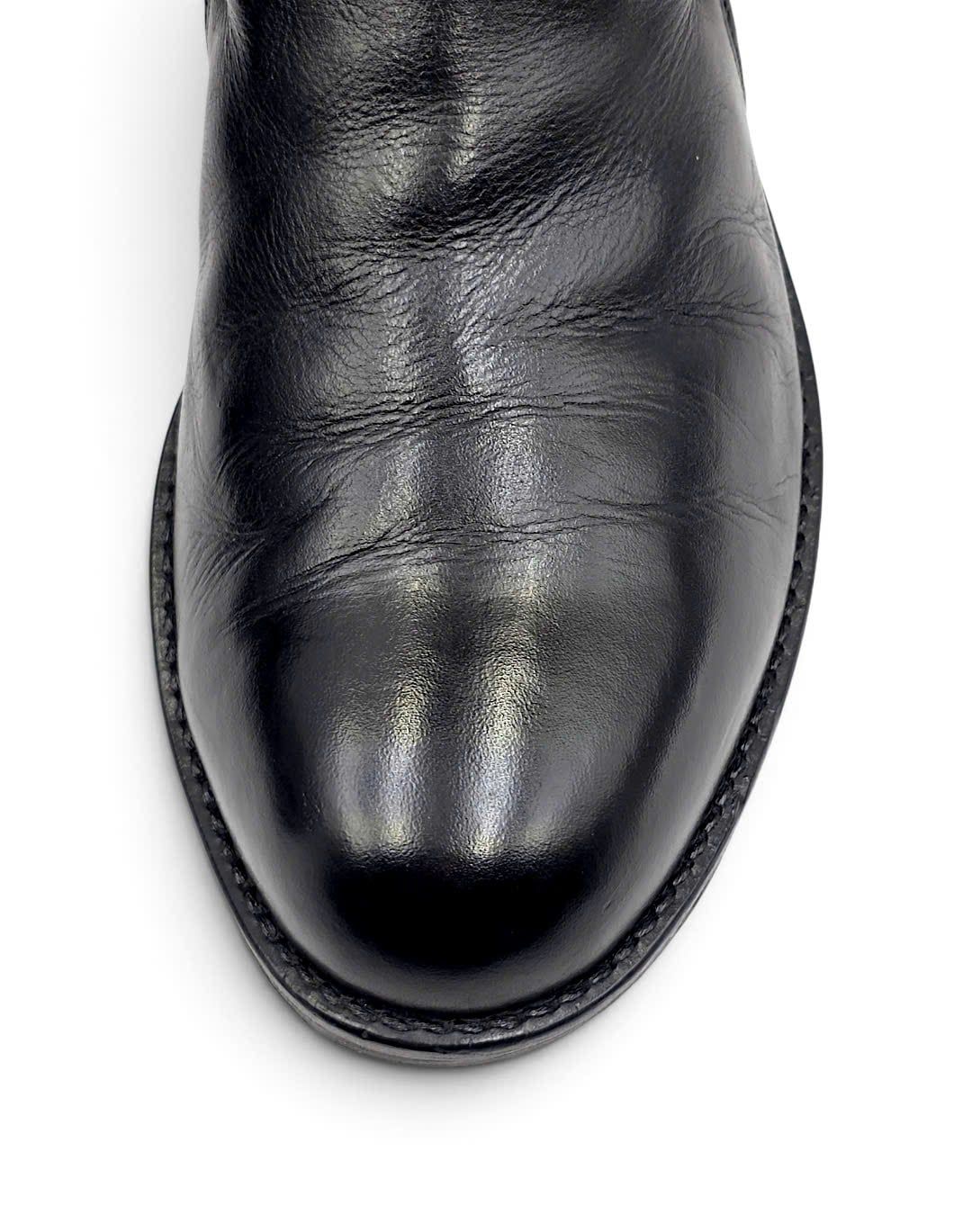  |SIZE 39| PADRONE PU7358-1244-20A BLACK INSTEP GORE SHORT BOOTS Z39-8714 