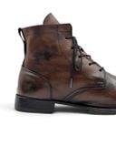  |SIZE 43| MOMA VINTAGE BROWN PLAIN-TOE LACE-UP BOOT Z43-8539 