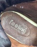  |SIZE 38| FEELING BROWN HAIR-ON COWHIDE LACE-UP BOOT Z38-8526 