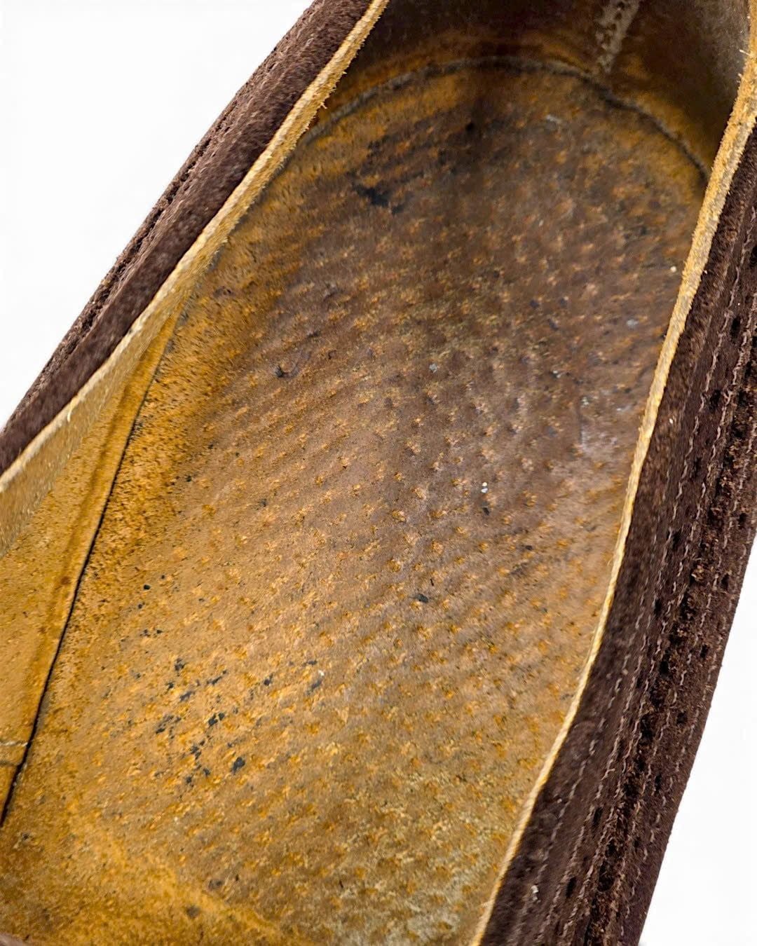  |SIZE 43| VINTAGE DARK BROWN LONGWING BROGUE BLUCHER SHOES AY43-8583 