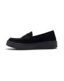  |SIZE 38.5| STEFANO ROSSI UOMO BELEN SR08211 BLACK SUEDE PENNY LOAFER Z38.5-8529 