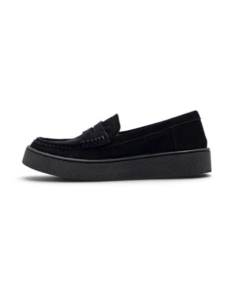  |SIZE 38.5| STEFANO ROSSI UOMO BELEN SR08211 BLACK SUEDE PENNY LOAFER Z38.5-8529 