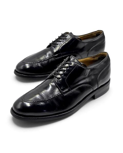  |SIZE 40| BERWICK 1707 4168 BLACK APRON DERBY SHOES AW40-8566 