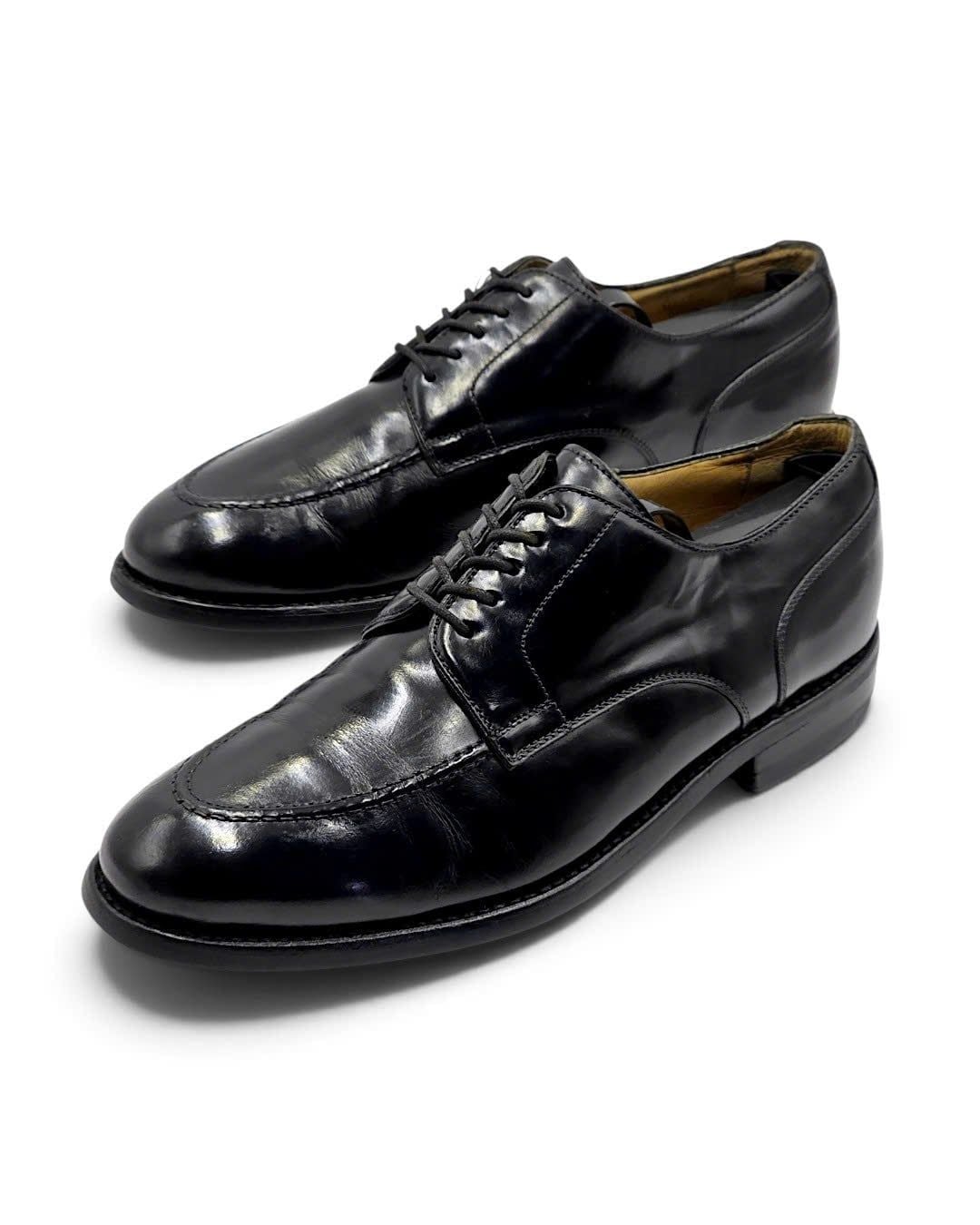  |SIZE 40| BERWICK 1707 4168 BLACK APRON DERBY SHOES AW40-8566 