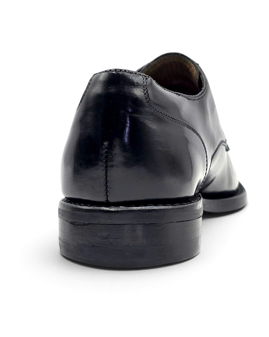  |SIZE 40| BERWICK 1707 4168 BLACK APRON DERBY SHOES AW40-8566 
