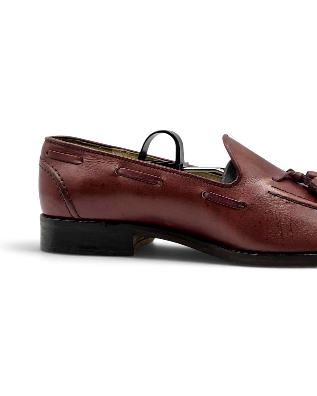  |SIZE 38| KARL HELMUT VINTAGE BURGUNDY TASSEL LOAFER AY38-8595 