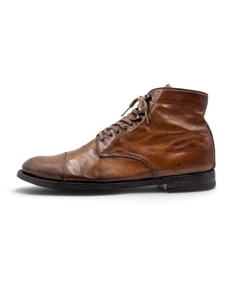  |SIZE 43| OFFICINE CREATIVE ANATOMIA 16 BROWN ẠNKLE BOOT Z43-8617 