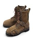  |SIZE 37| ALPHA INDUSTRIES AFB-20020 BUCKLES LACE-UP BIKER BOOT Z37-8577 