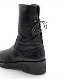  |SIZE 38.5| EKONICA CORSET LACED SIDE-ZIP ANKLE BOOT Z38.5-8486 