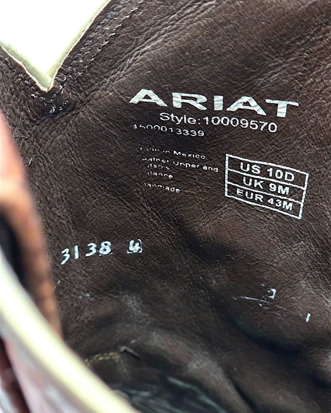  |SIZE 43| ARIAT 10009570 SHRUNKEN BULLHIDE COWBOY BOOT Z43-8693 