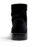  |SIZE 43| BEAUTY&YOUNG UNITED ARROW 819071 BLACK  SUEDE ZIP ANKLE BOOT Z43-8708 